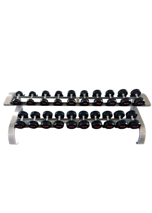 Muscle D Fitness Two Tier 10 Pairs Dumbbell Rack