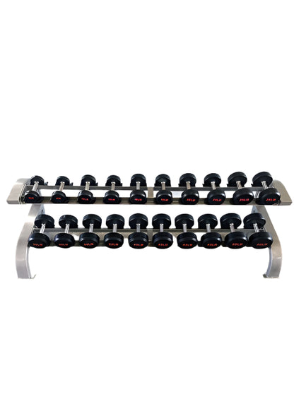 Muscle D Fitness Two Tier 10 Pairs Dumbbell Rack