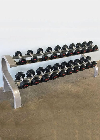 Muscle D Fitness Two Tier 10 Pairs Dumbbell Rack