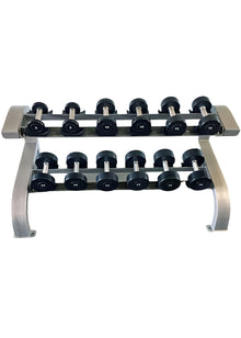 Muscle D Fitness Two Tier 6 Pairs Dumbbell Rack