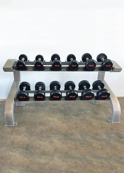 Muscle D Fitness Two Tier 6 Pairs Dumbbell Rack