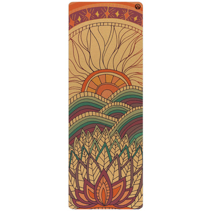 Yolaha Mountain Magic Aura Cork Yoga Mat