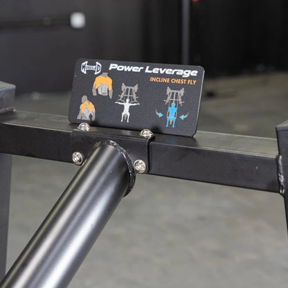Muscle D Fitness Power Leverage V2 Decline Chest Fly Machine