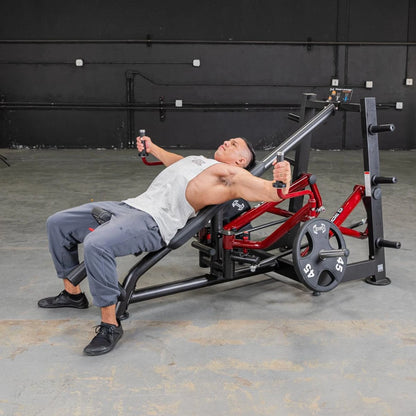 Muscle D Fitness Power Leverage V2 Decline Chest Fly Machine