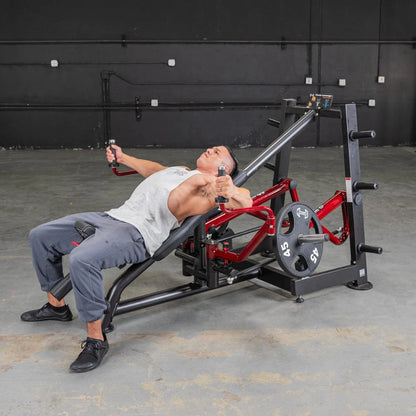 Muscle D Fitness Power Leverage V2 Decline Chest Fly Machine