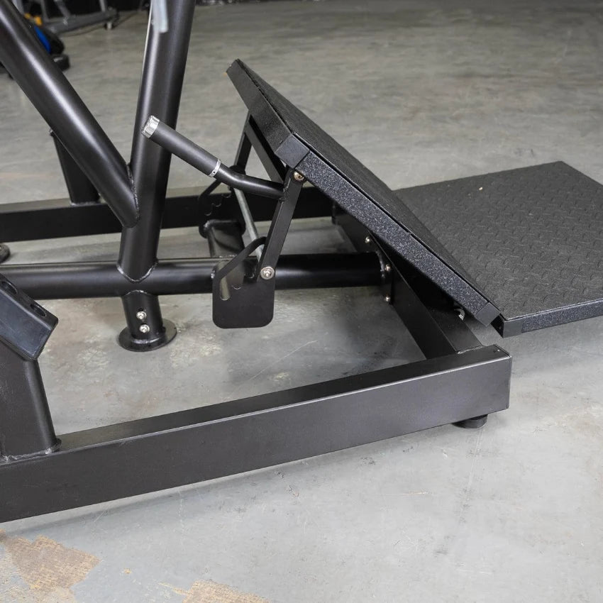 Muscle D Fitness Power Leverage V2 Pendulum Squat Machine with platform