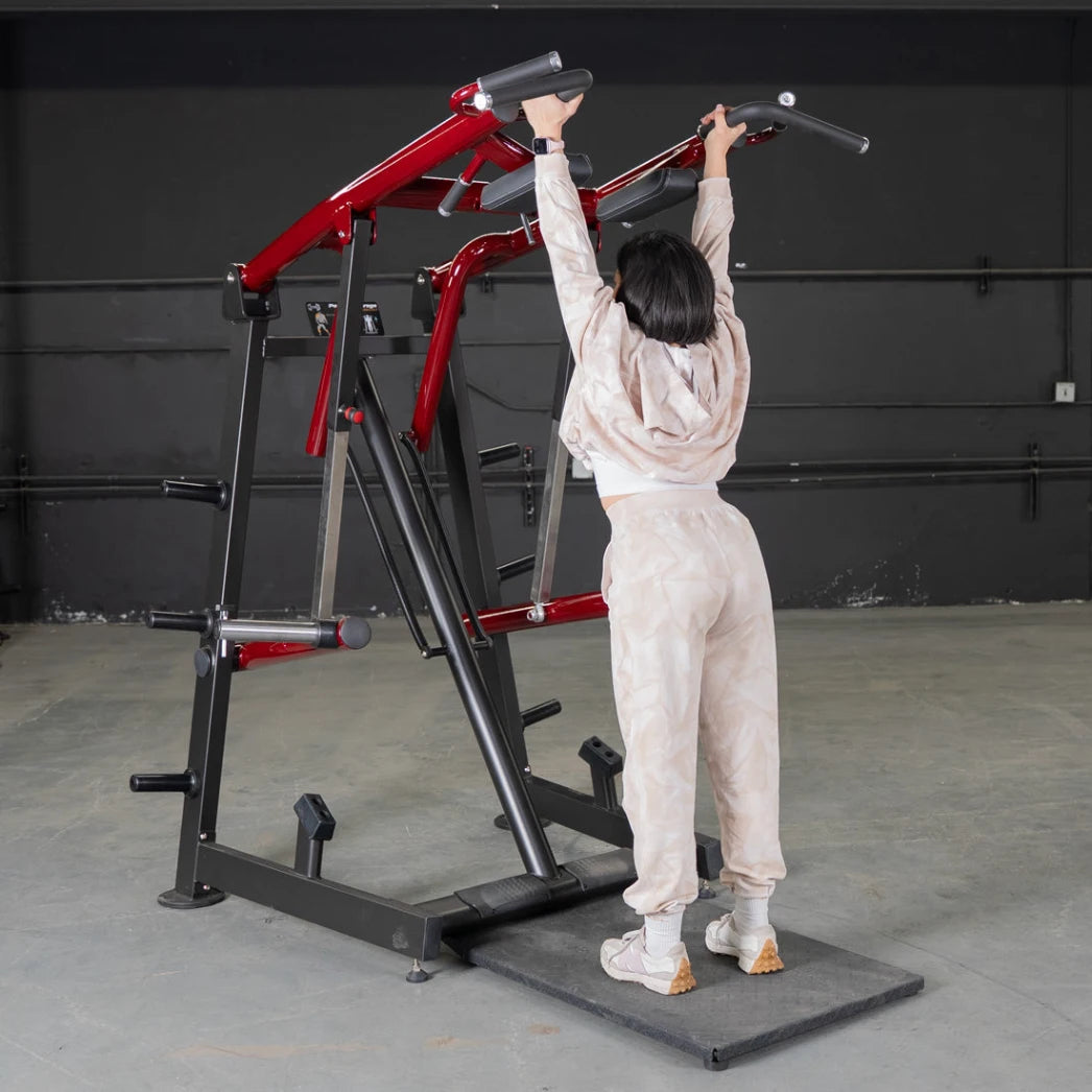 Person using Muscle D Fitness Power Leverage Viking Press Calf Machine