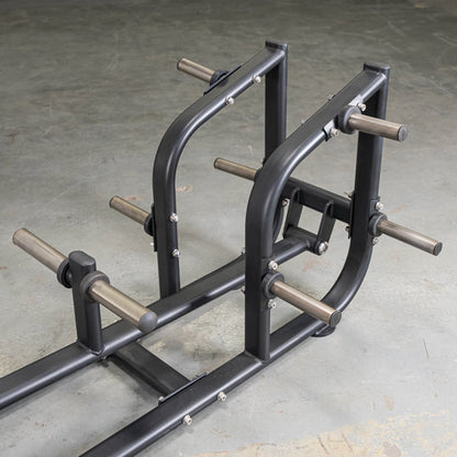 Hex trap bar with durable black metal frame and knurled handles for weightlifting.