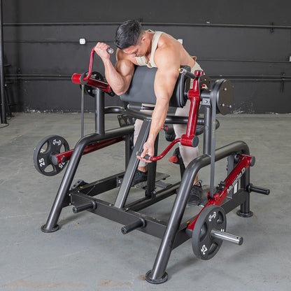 Muscle D Fitness Power Leverage V2 Iso Lateral Bicep / Preacher Curl Machine