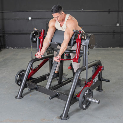Muscle D Fitness Power Leverage V2 Iso Lateral Bicep / Preacher Curl Machine