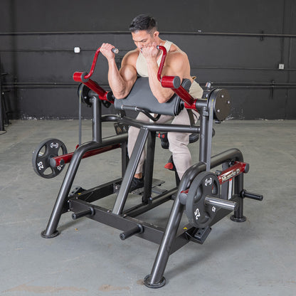 Muscle D Fitness Power Leverage V2 Iso Lateral Bicep / Preacher Curl Machine