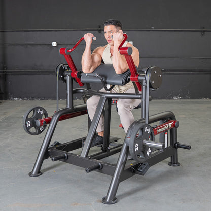 Muscle D Fitness Power Leverage V2 Iso Lateral Bicep / Preacher Curl Machine