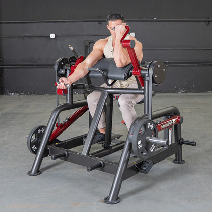 Muscle D Fitness Power Leverage V2 Iso Lateral Bicep / Preacher Curl Machine