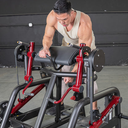 Muscle D Fitness Power Leverage V2 Iso Lateral Bicep / Preacher Curl Machine