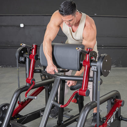 Muscle D Fitness Power Leverage V2 Iso Lateral Bicep / Preacher Curl Machine