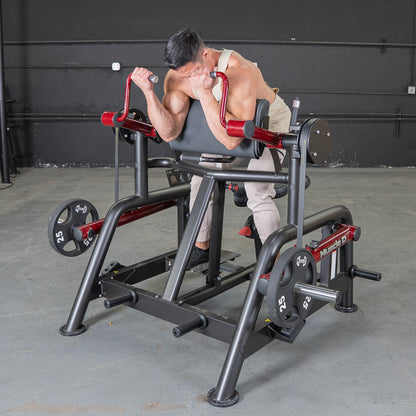 Muscle D Fitness Power Leverage V2 Iso Lateral Bicep / Preacher Curl Machine
