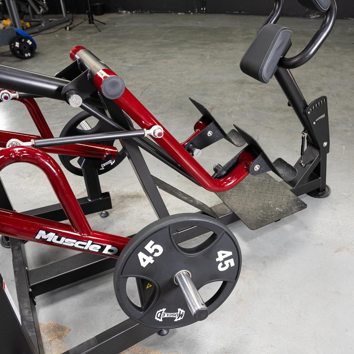 Power Leverage V2 Iso-Lateral Sprint Trainer with weight plates.