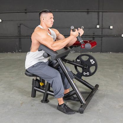 Muscle D Fitness Power Leverage V2 Bicep / Preacher Curl Machine