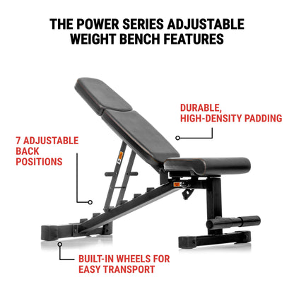 XMARK Power Series Adjustable Dumbbell Weight Bench