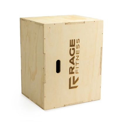 Rage Fitness 3-in-1 Wood Plyo Cube