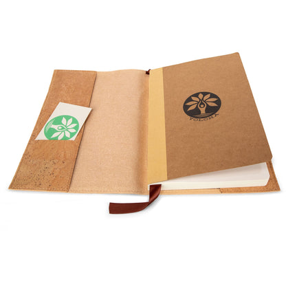 Yolaha Refillable Cork Journal Book