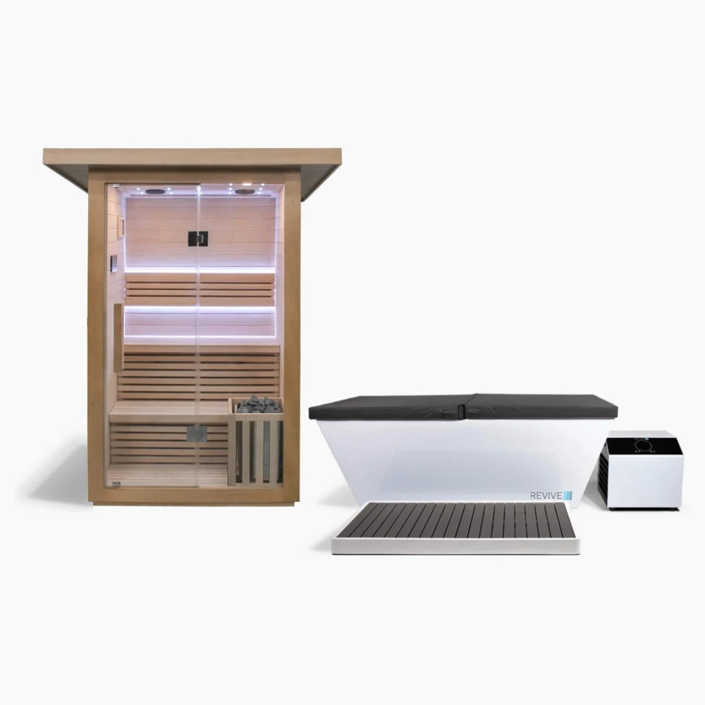 Revive 3 Person Traditional Sauna & Acrylic Plunge