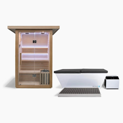 Revive 3 Person Traditional Sauna & Acrylic Plunge