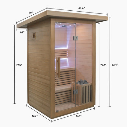 Revive 3 Person Traditional Sauna & Acrylic Plunge