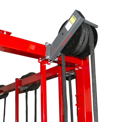 Red Runner Flex rope trainer with durable black cords.