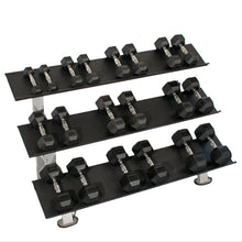 Muscle D Fitness Rubber Hex Dumbbell Set