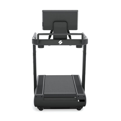 STEPR All-In Tread XL – athlete sprinting on treadmill demonstrating powerful motor and spacious running surface