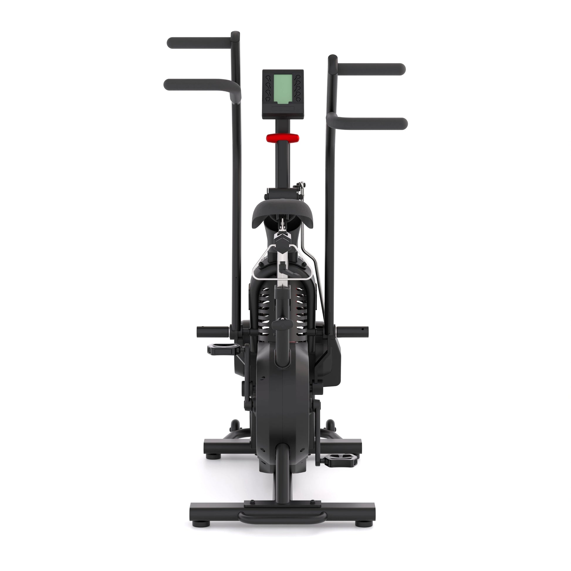 STEPR Bionic Bike XL – tablet view displaying immersive cycling class on high-definition screen