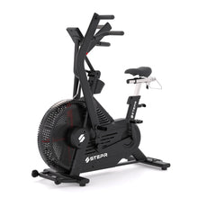 STEPR Bionic Bike XL – side profile showing adjustable race saddle and magnetic flywheel casing