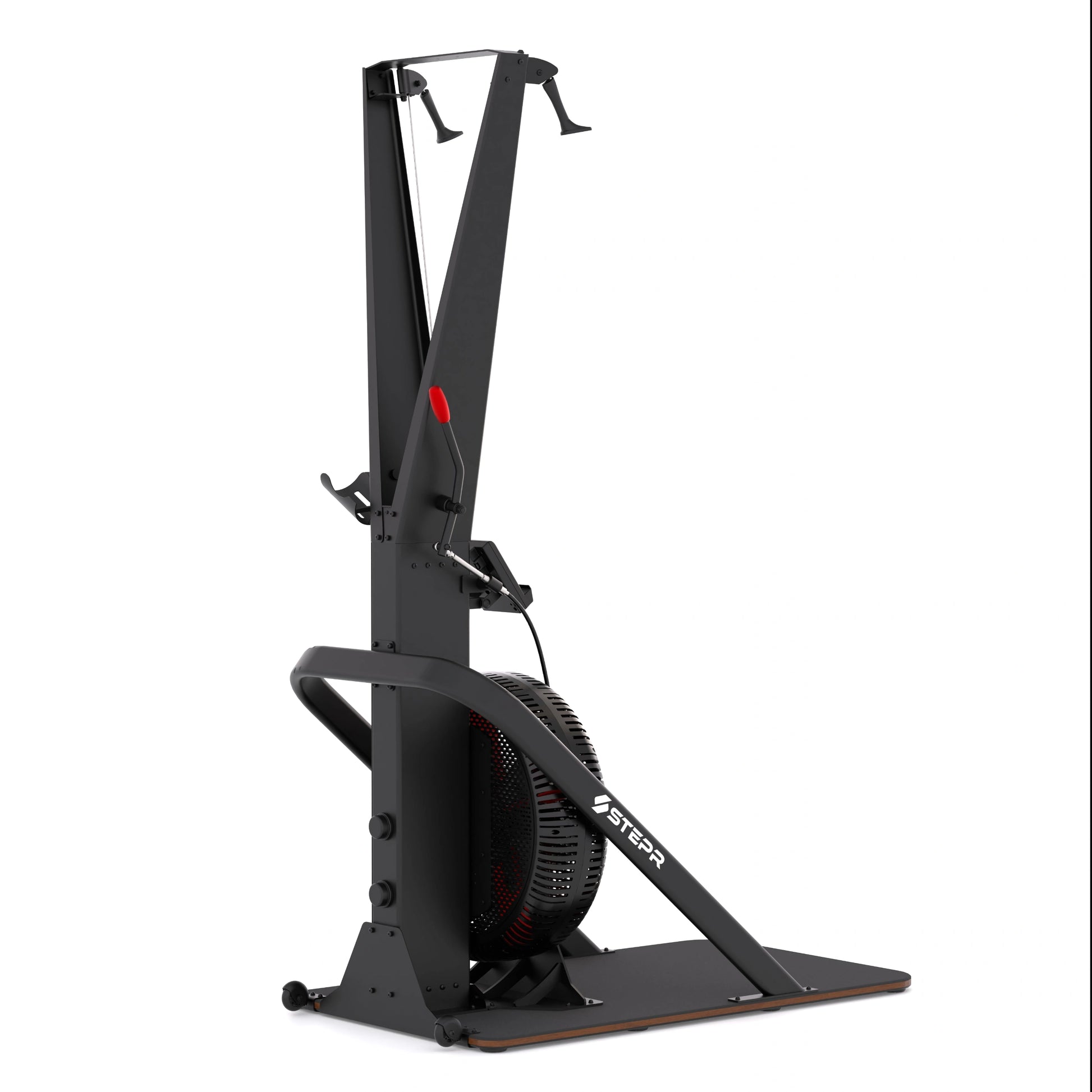 STEPR Ski XL – action shot of athlete performing double-pole movement on ski-erg for high-intensity calorie burn