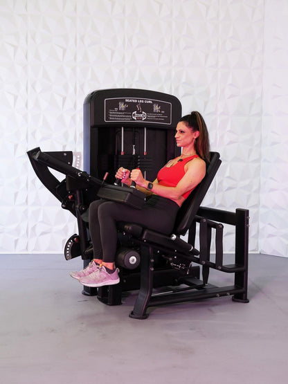 Muscle D Fitness Elite Selectorized Seated Leg Curl Machine