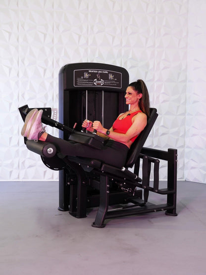 Muscle D Fitness Elite Selectorized Seated Leg Curl Machine