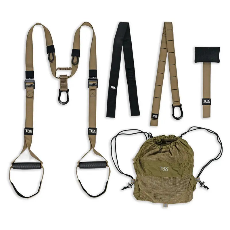 TRX Force Kit-GSA – complete tactical suspension trainer kit with straps, handles, and accessories