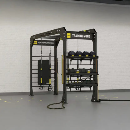 TRX Bridge – side angle highlighting heavy-gauge uprights and anchor points