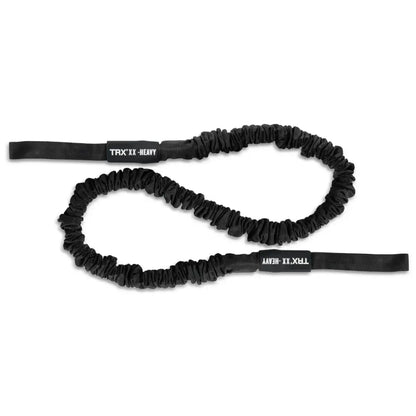 TRX Rip Cord – front view of cord featuring yellow sleeve and stainless-steel carabiners