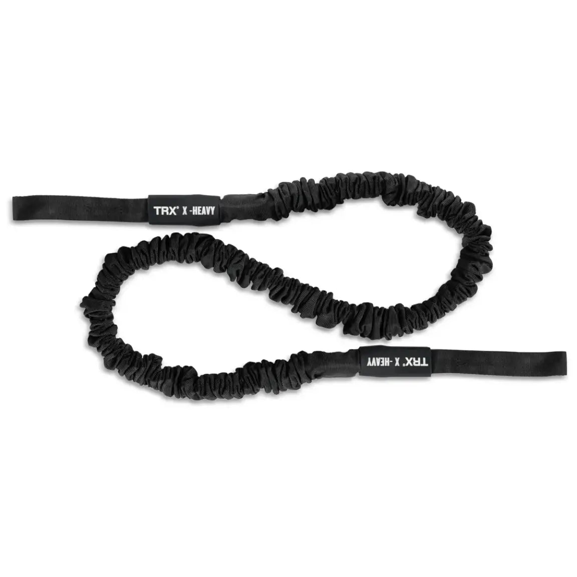 TRX Rip Cord – rolled cord showcasing TRX branding and medium-resistance indicator stripe
