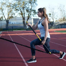 TRX Rip Cord – coiled resistance cord featuring durable nylon sleeve and TRX branding for power training