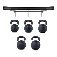 TRX Rubber Coated Gravity Cast Kettlebell Shelf Bundle
