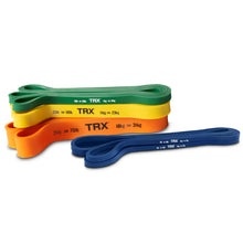 TRX Strength Bands – red medium-resistance band looped to show durable latex construction