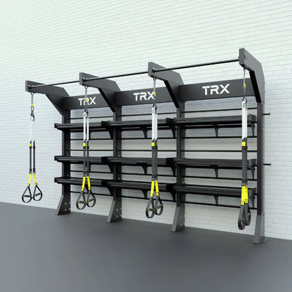 TRX Studio Line anchored suspension bay – triple stations.