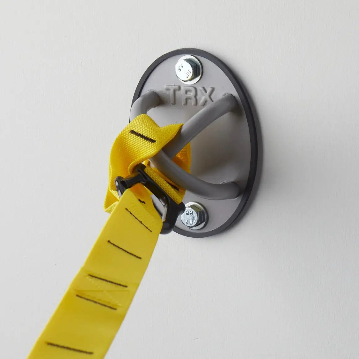 TRX XMount – mounted on wall with TRX straps attached for overhead training