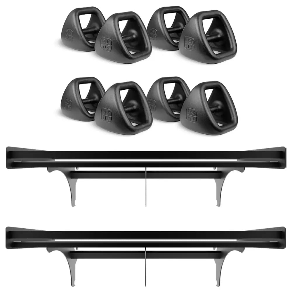 TRX YBell Pro Heavy Standard Shelf Bundle