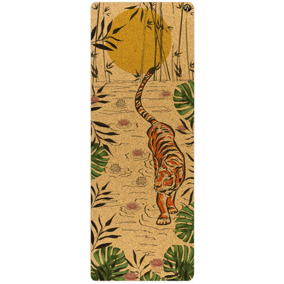Yolaha Tiger Lotus Nomad Cork Yoga Mat