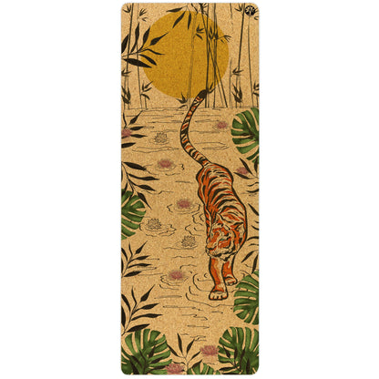 Yolaha Tiger Lotus Original Cork Yoga Mat