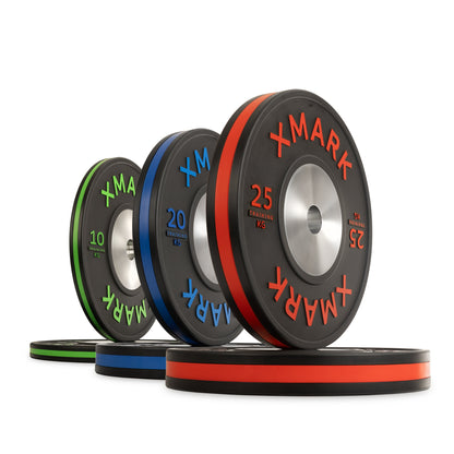 XMARK Striped Premium IWF Training Bumper Plates