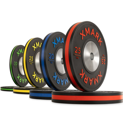 XMARK Striped Premium IWF Training Bumper Plates
